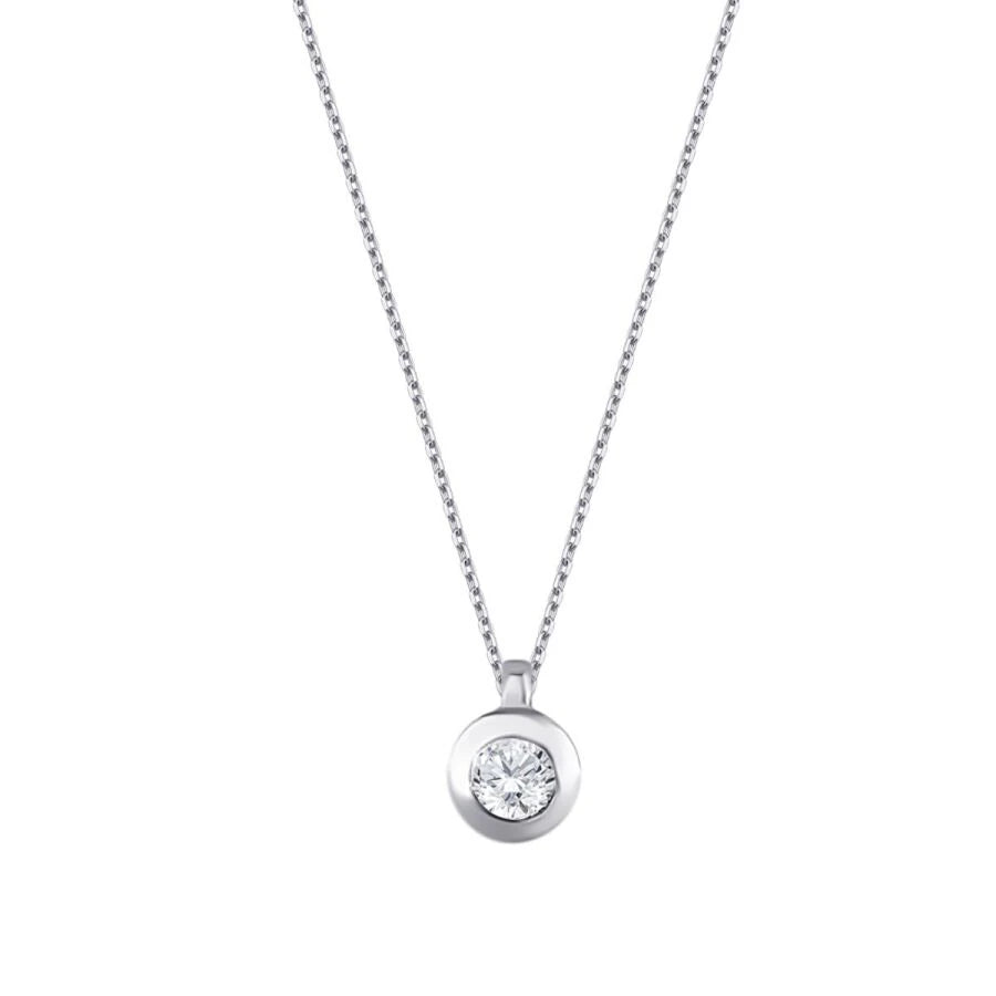 0.22 Carat Diamond Solitaire Necklace