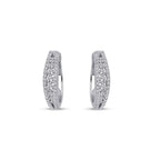 0.77 Carat Diamond Hoop Earrings