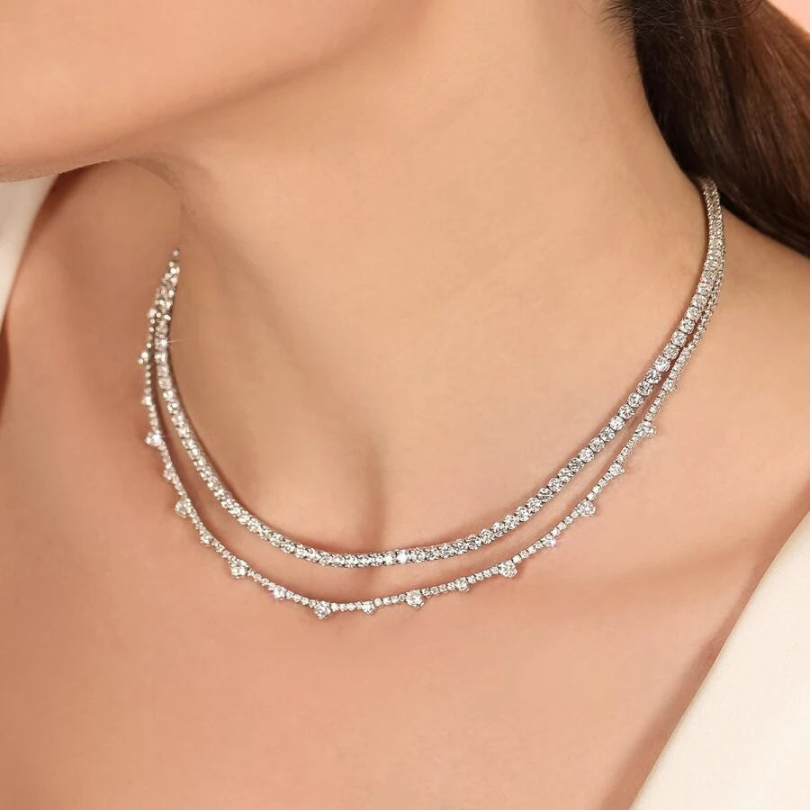 3,34 Karat Diamant-Halsband