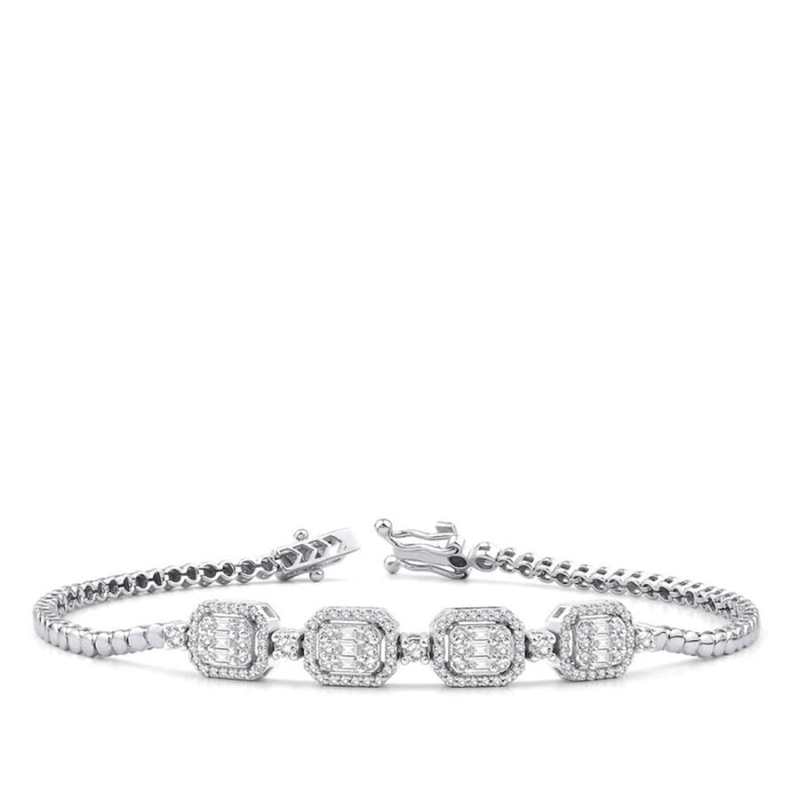 0,66 Karat Diamant-Baguette-Armband