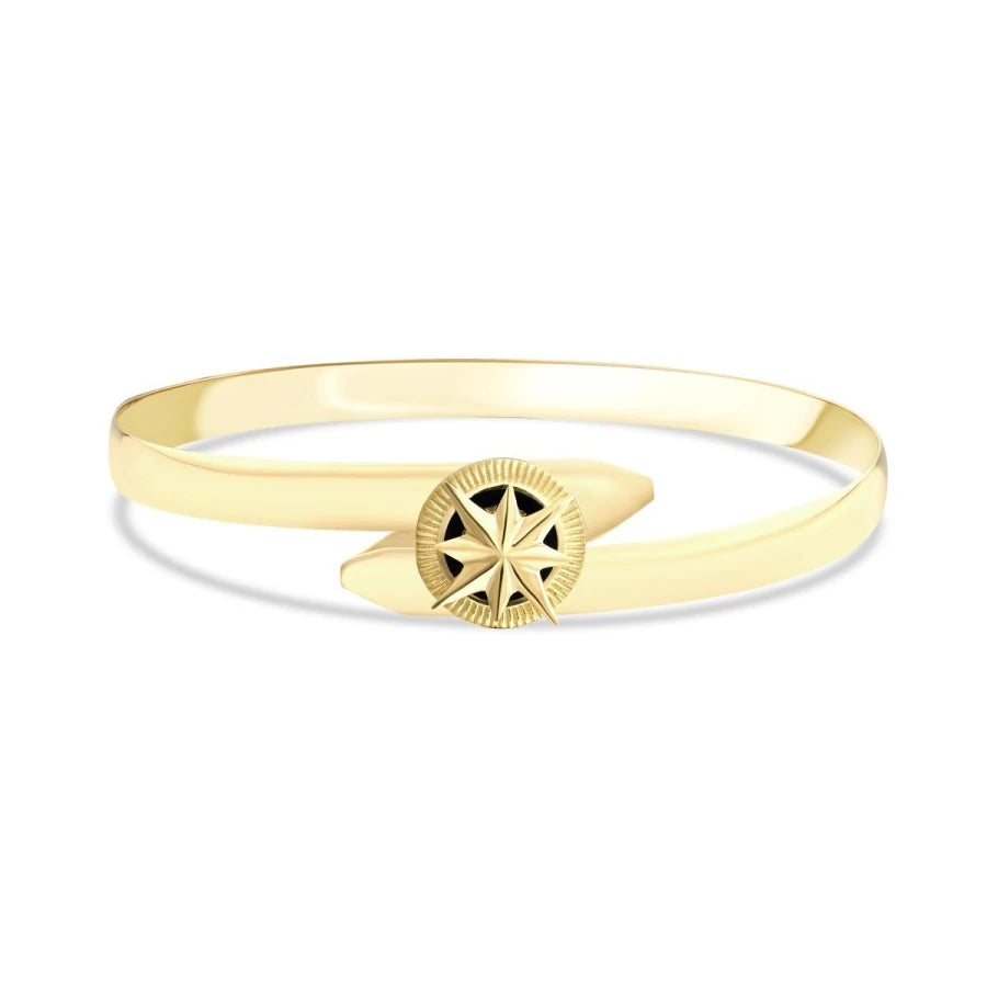 Gold North Star Bangle