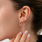 0.10 Carat Diamond Star Earrings